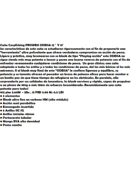 CANNE PROWESS ODESSA