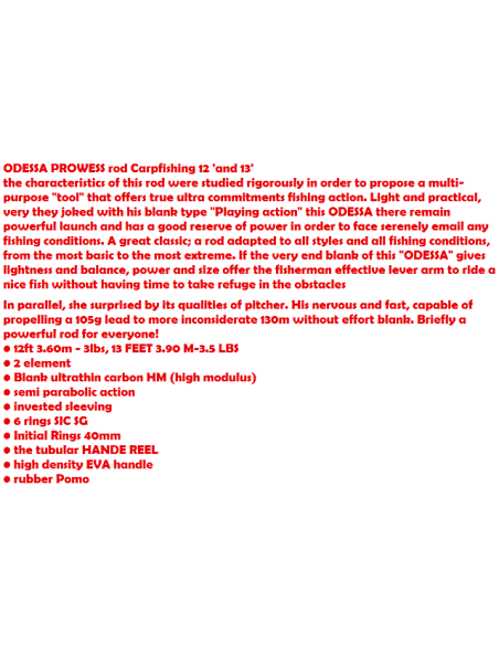 CANNE PROWESS ODESSA