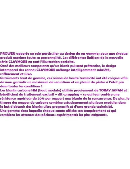 CANNE PROWESS CLAYMORE