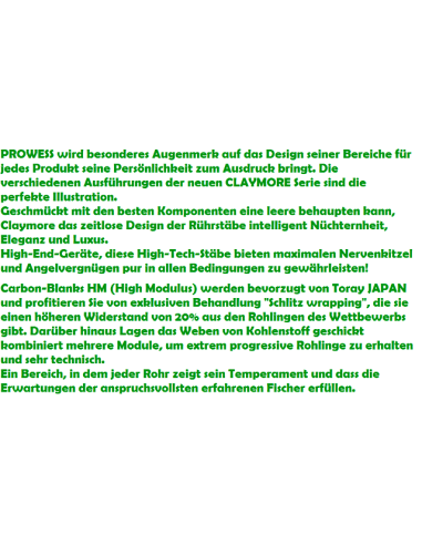 CAÑA PROWESS CLAYMORE 