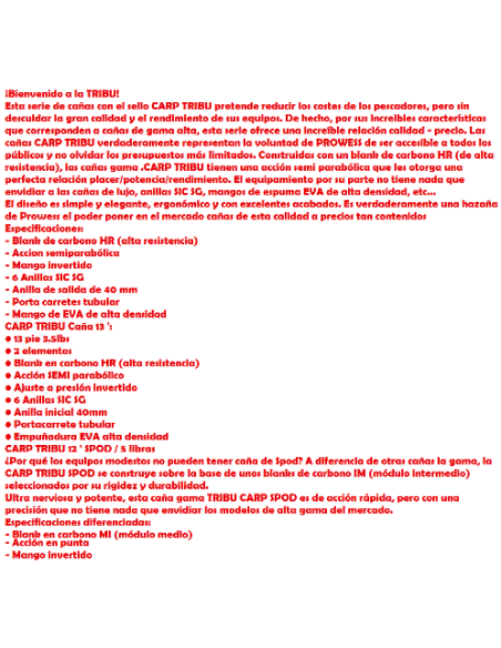 ANGELRUTE PROWESS CARP TRIBU