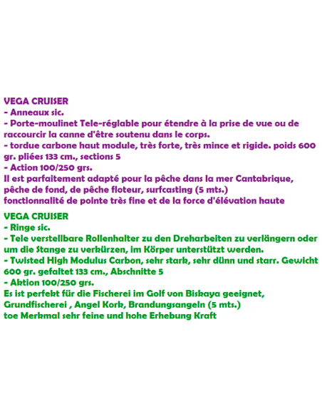 CANNE TELESCOPIQUE VEGA CRUISER