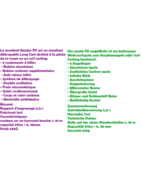 CARRET SERT EXUDER FD