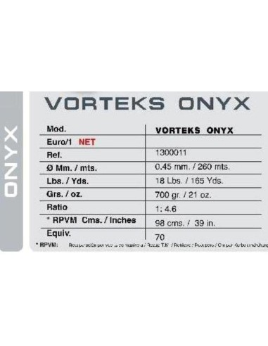 VORTEKS ONYX REEL