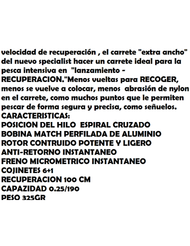 SPECIALIST BH FV 400 MATCH