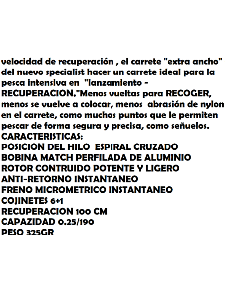 SPECIALIST BH FV 400 MATCH