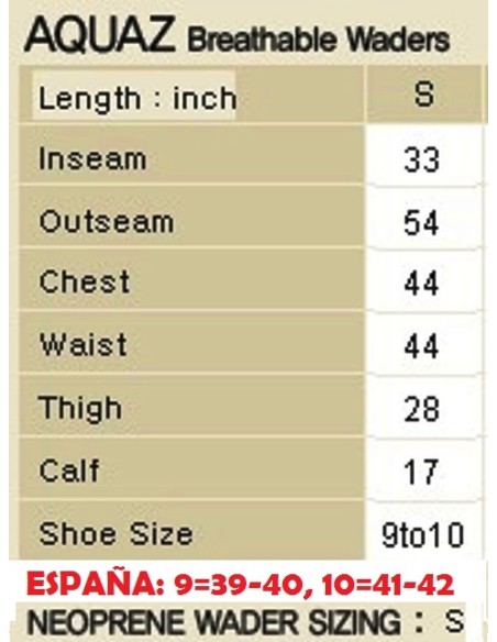 WADER transpirável AQUAZ BR 203 S