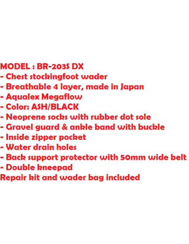 WADER BREATHABLE AQUAZ BR 203 S DX