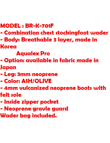 Wader transpirable AQUAZ BR K-701 F