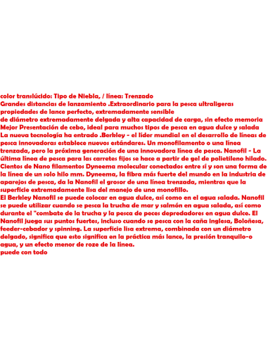 fio torcido BERKLEY NANOFIL