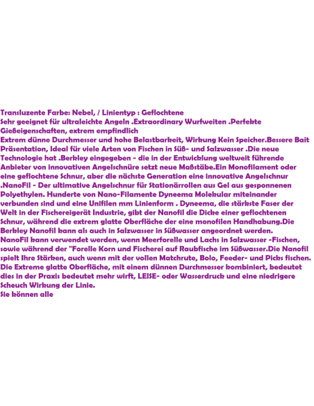 Zwirn BERKLEY NANOFIL