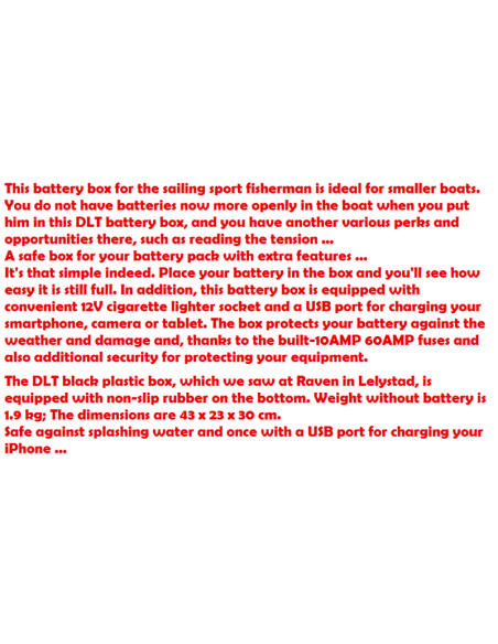 caixa de bateria dlt Multipurpose
