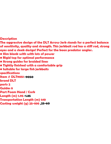 CANYA CASTING DLT ARROW JERK 