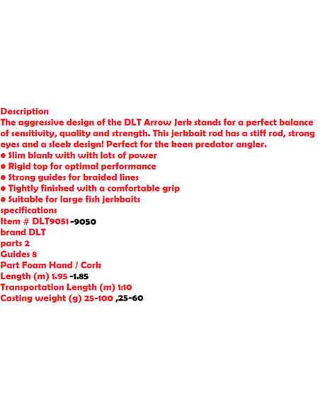 CANNA CASTING DLT ARROW JERK