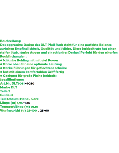 DLT ARROW Jerkbaithenge 
