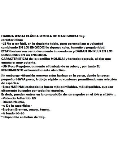 SENSAS A Hominy SPESSA