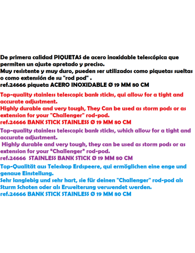 TARBAITS PIQUETA ACERO  INOXIDABLE