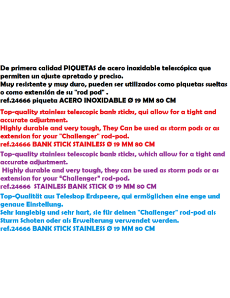 STARBAITS STAINLESS BANK STICK