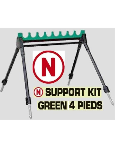 SUPPORT KIT GREEN 4 legs, 8 POSITIONS, D.40 MM 