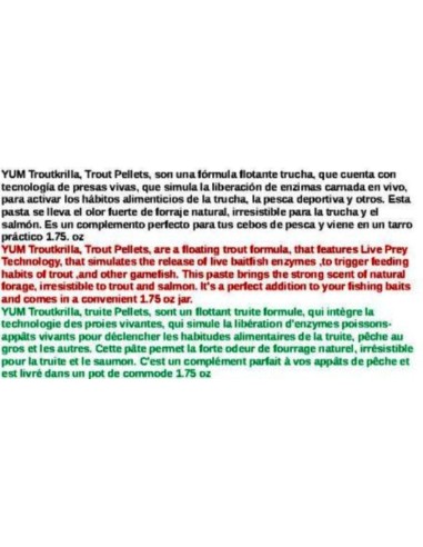 YUM TROUT KRILL PASTE 75 GR.