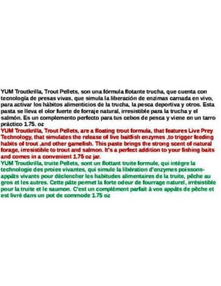 YUM PASTA TRUCHA KRILL 75GR.