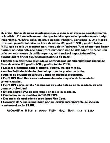 St. Croix-Premiers Saltwater canya trolling 30-50 lb. 