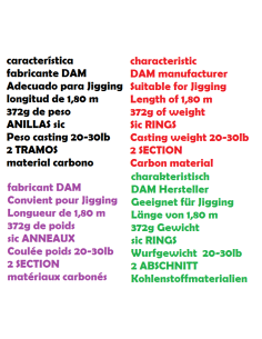 DAM CROSSPOWER SEA JOG CANNA 1.80M 2