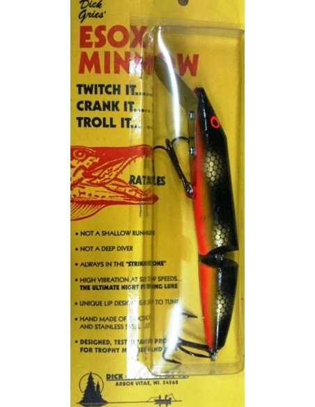 Smity Bait/Dick GriesTackle Shallow Esox Minnow