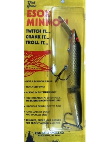 Smity Bait/Dick GriesTackle Shallow Esox Minnow