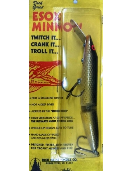 Smity Bait/Dick GriesTackle Shallow Esox Minnow