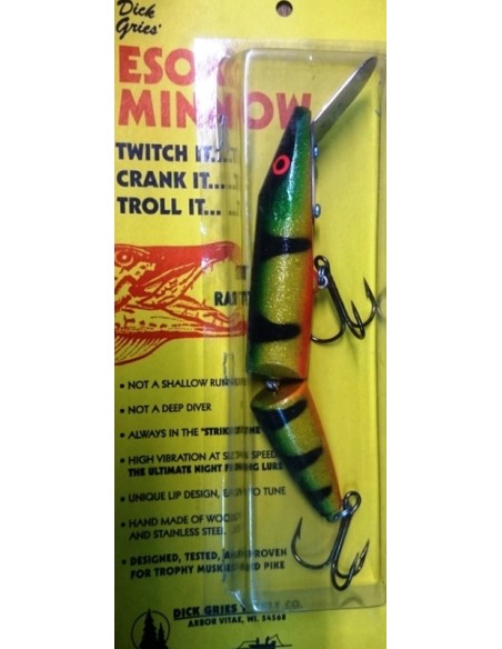 Smity Bait/Dick GriesTackle Shallow Esox Minnow