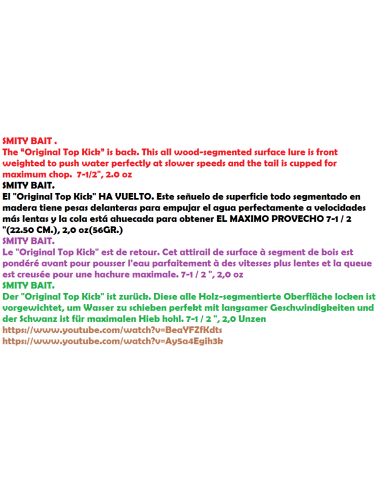 Dick Gries Lures Original Top Kick SUPER TWIN