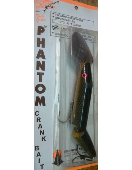 DICK GRIES JOINTED PHANTOM CRANK BAIT MUSKY FISHING LURE
