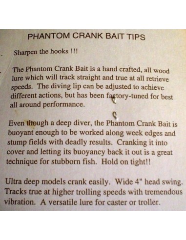 DICK GRIES ARTICULADO PHANTOM CRANK BAIT MUSKY FISHING LURE 