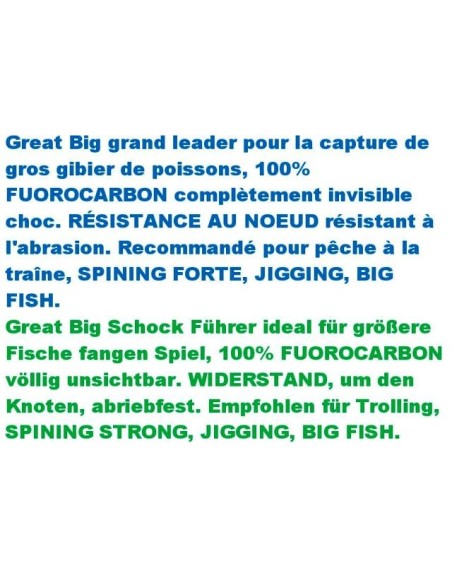 FLUOROCARBON SHOCK LEADER