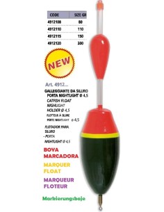 LINEAEFFE FLOTADOR SILURO con émerillon e PORTA STARLIGHT 4.5MM