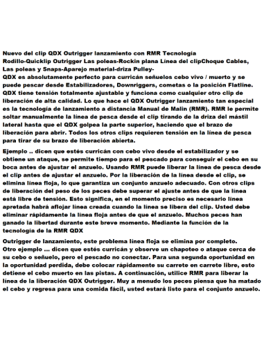 QDX OUTRIGGER Ausrastknopfs