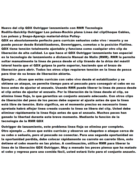 CLIP QDX DISPARADOR DE TROLLING