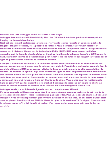 CLIP QDX DISPARADOR DE TROLLING