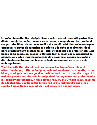 LINEAEFFE ANGELRUTE ONTARIO SPIN