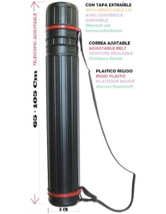 TUBO TELESCÓPICO  PORTA CAÑAS