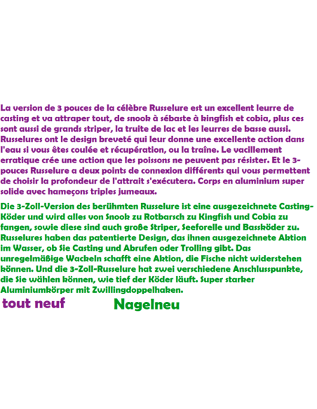 fameux Russleure long cast