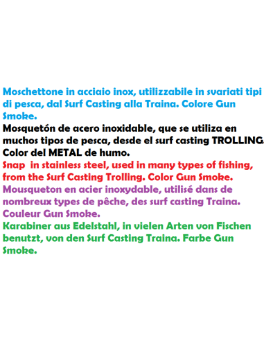 MOSCHETTONE HAWAIIAN INOX