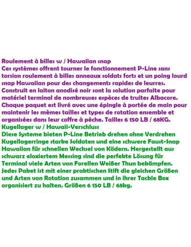 P-LINE émerillon HAWAIIAN GRAMPO DURA-MAX