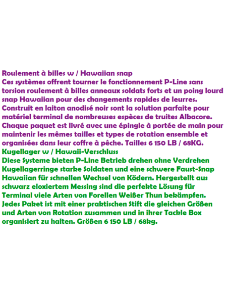 P-LINE GIRELLE HAWAIIAN SNAPS DURA-MAX