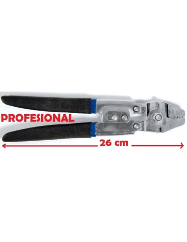 STAINLESS STEEL CRIMPING PLIER FOR WIRES AND TUBES
