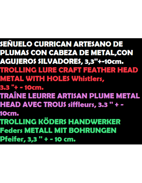 TROLLING FEATHERS LURE, CRAFTS
