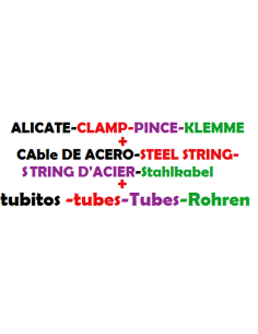 ALICATE, KIT terminales de acero  2