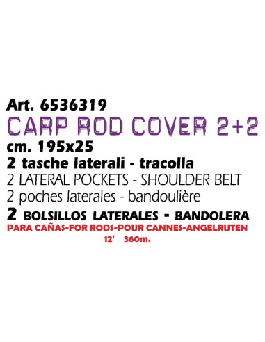 FUNDA CAÑAS CARPA 2+2