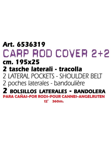 FUNDA CAÑAS CARPA 2+2